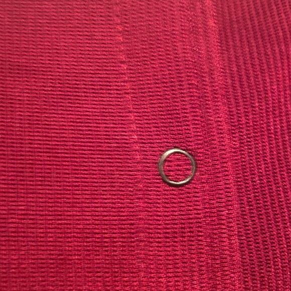 Chico’s Design Burgundy Snap Cardigan Size Medium 8 Chico’s Size 1 - Picture 4 of 9